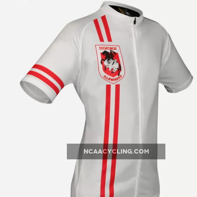 NRL St. George Illawarra Dragons Short Sleeve Cycling Jerseys