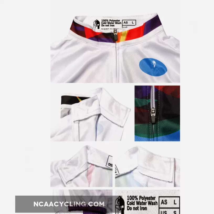 Ilpaladino Wave White Women's Summer Short-Sleeve Cycling Jersey Biking Shirts Breathable Clothes Apparel Outdoor Sports Gear Leisure Biking T-shirt NO.193