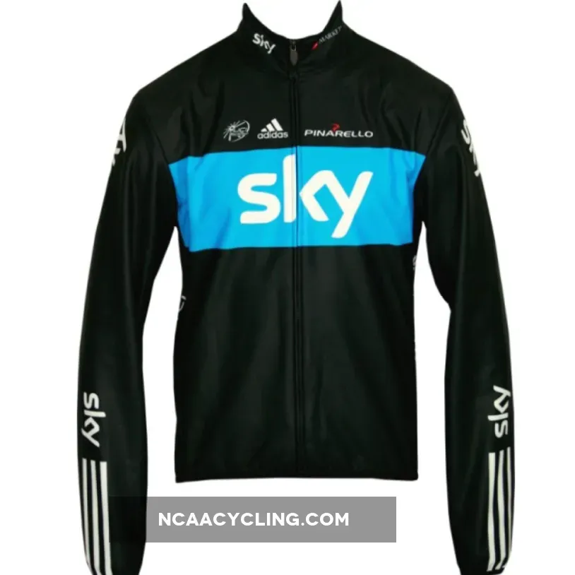 SKY 2011 PRO CYCLING Radsport-Profi-Team- Winter Fleece Long Sleeve Jersey