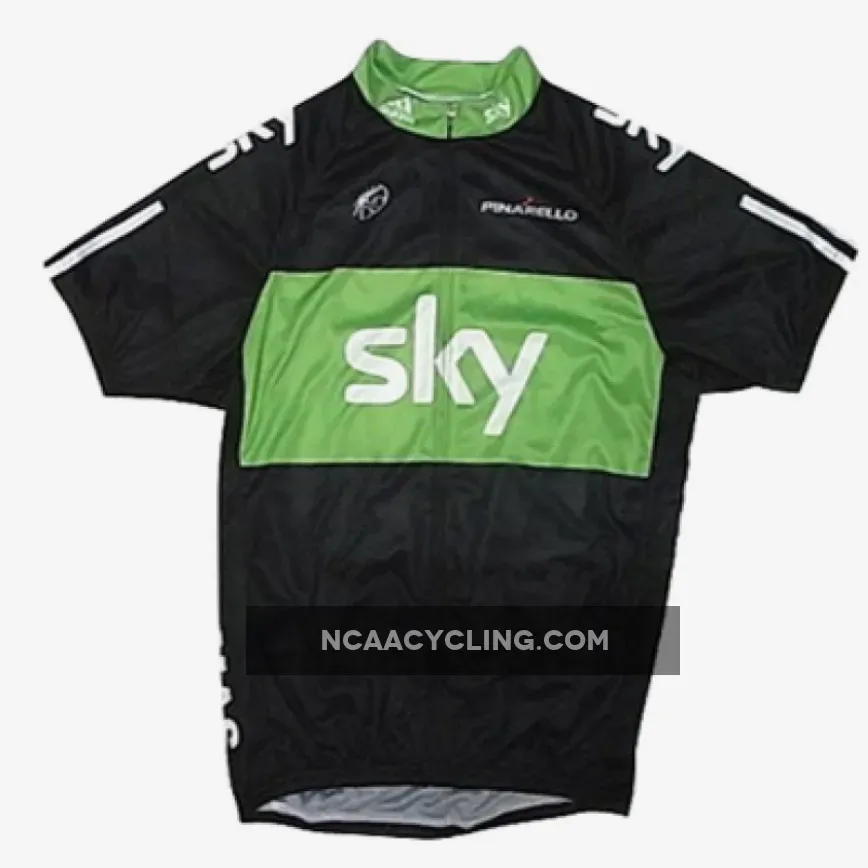 2010 Team SKY Short Sleeve Cycling Jersey In Green