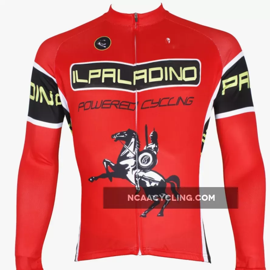 ILPALADINO Unisex Long Red Sleeves Cycling Clothing Suits with Tights Winter Pro Cycle Clothing Racing Apparel Outdoor Sports Leisure Biking shirt (Velvet) NO.537