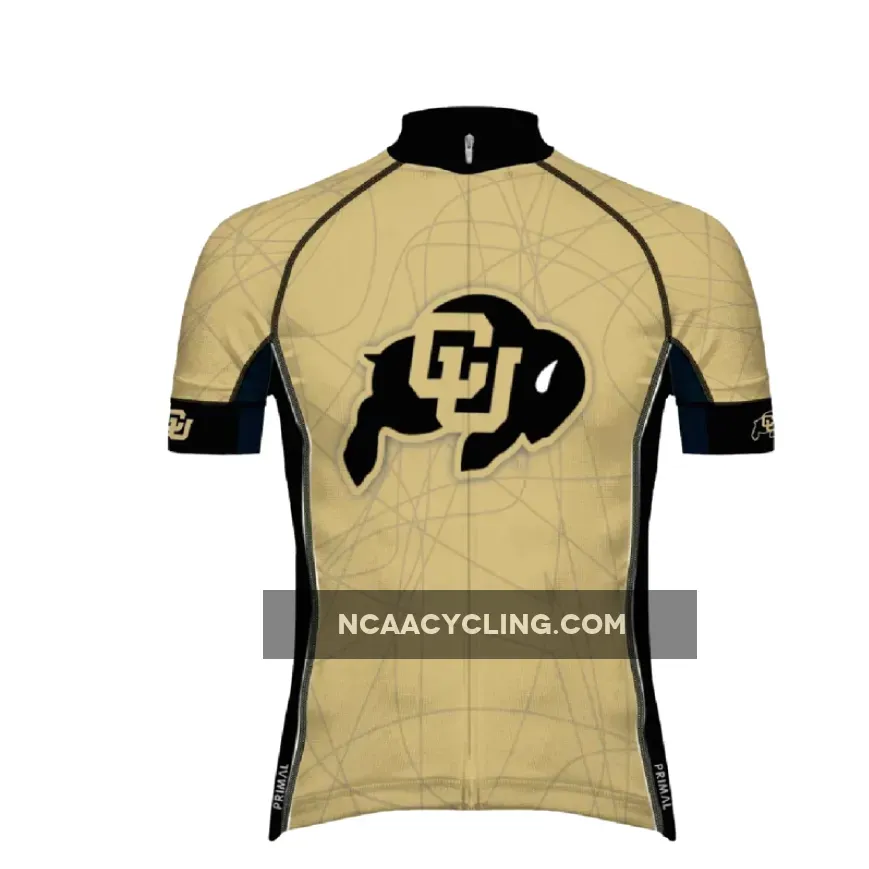 Primal Wear University of Colorado Men's Full Zip Evo 2.0 Slim Fit Racing Cycling Jersey, University Of Colorado Jersey
