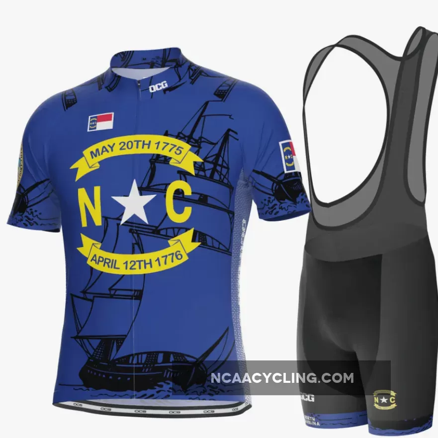 Men's North Carolina USA State Short Sleeve Cycling Kit
