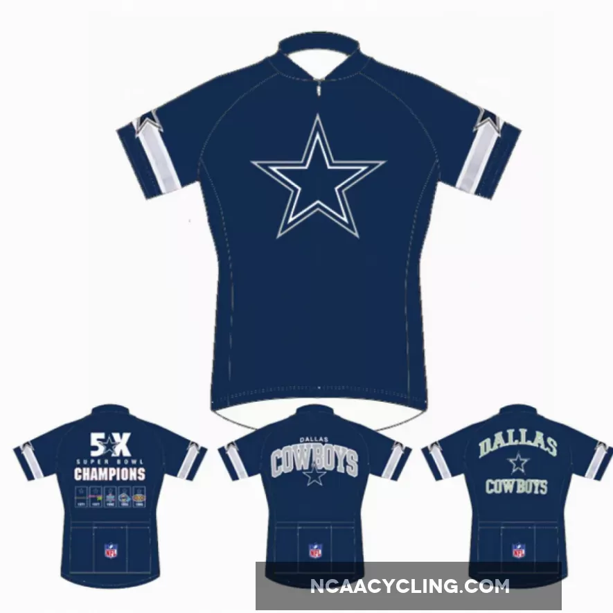 NFL Dallas Cowboys home short sleeve cycling jersey