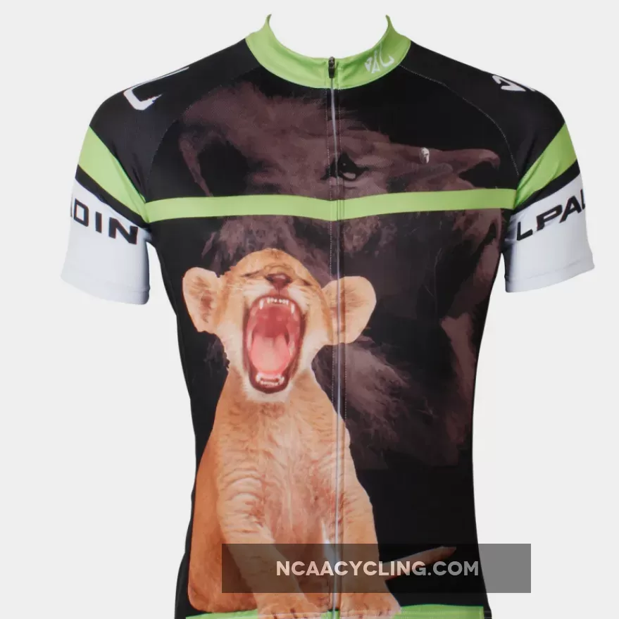 Ilpaladino Nature Lionet Young Lion Men's Short-sleeve Cycling Bike jersey T-shirt Summer Road Bike Wear Mountain Bike MTB Clothes Sports Apparel Top NO.552