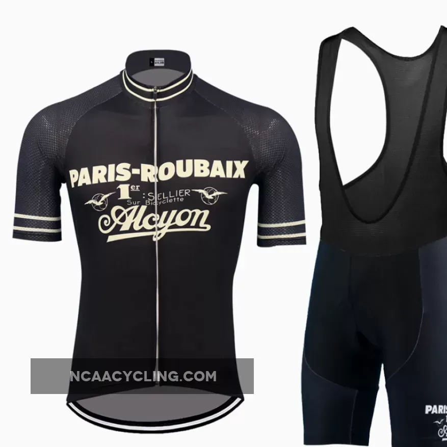 Paris-Roubaix Alcyon Short Sleeve Cycling Set For Sale