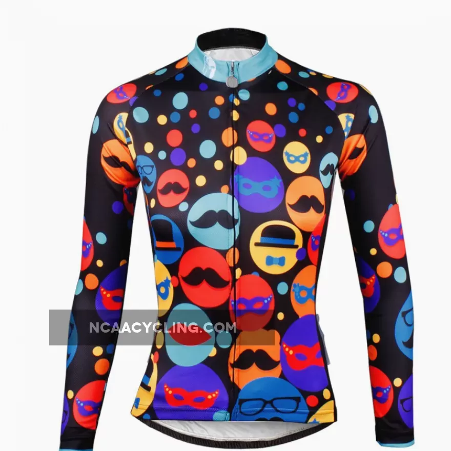 Gentle Mustache Hat Women's Cycling Long/Short-sleeve Jersey/kit T-Shirts NO.714