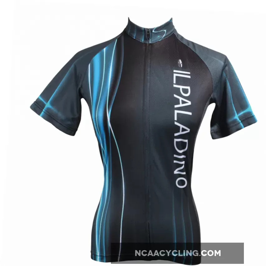 ILPALADINO Black Cycling Jersey Bicycling Summer Pro Cycle Apparel Outdoor Sports Leisure Biking Shirts Breathable and Comfortable NO.197