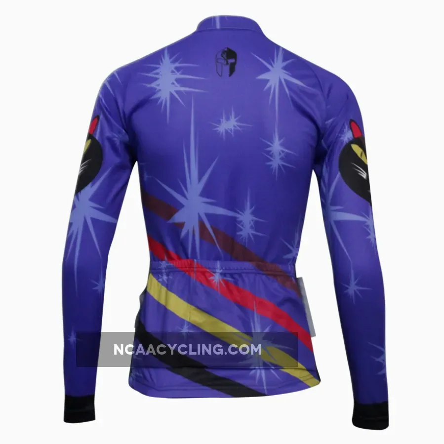 ILPALADINO Women's Sport Long Sleeves Winter Cycling Jerseys Apparel Outdoor Sports Leisure Biking Shirt (Velvet,Cat) NO.777