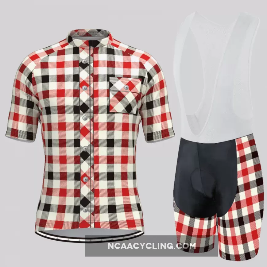 Plaid Checkered Shirt V6 Men's Cycling Kit To Buy