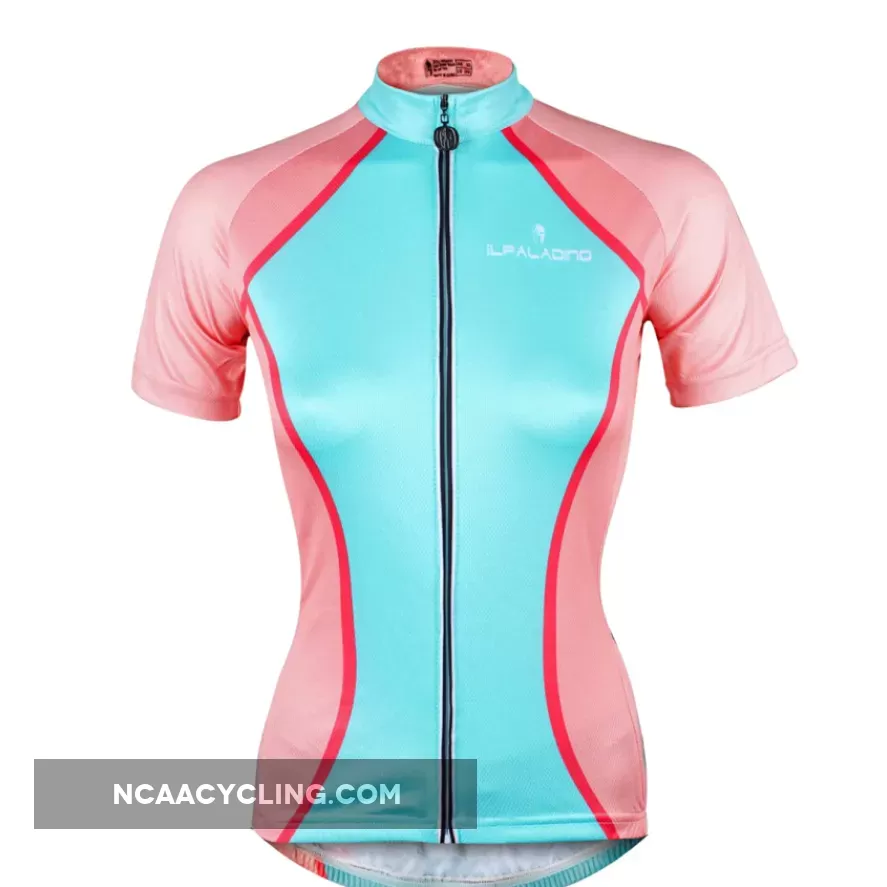 Outdoor Sports Leisure Biking Shirts Cycling Jersey for Girls Pink and Blue Bike Bicycling 754