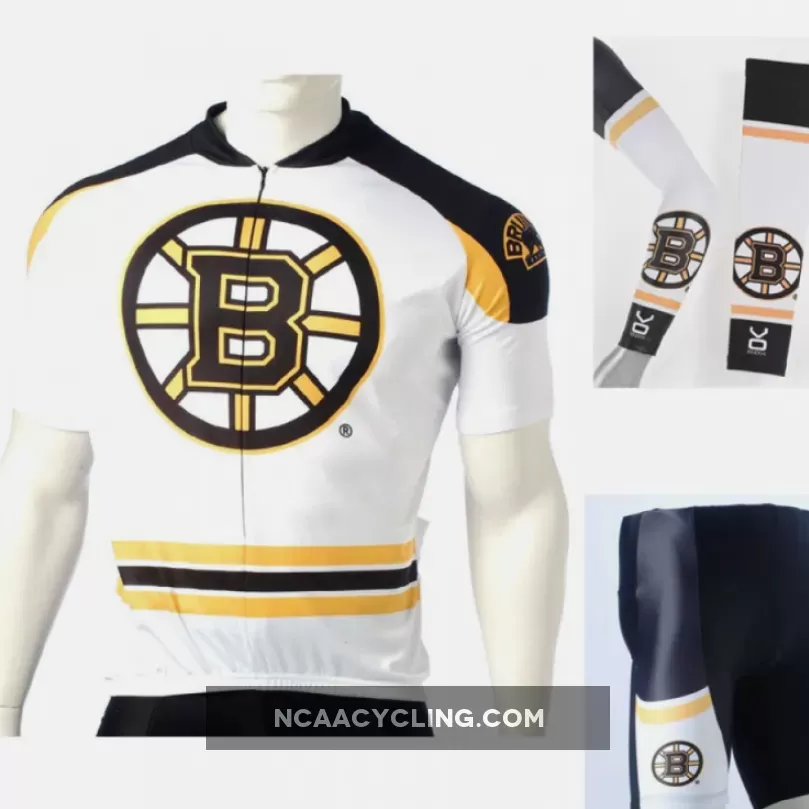 NHL Boston Bruins Cycling Jerseys Bib Shorts Arm Warmers