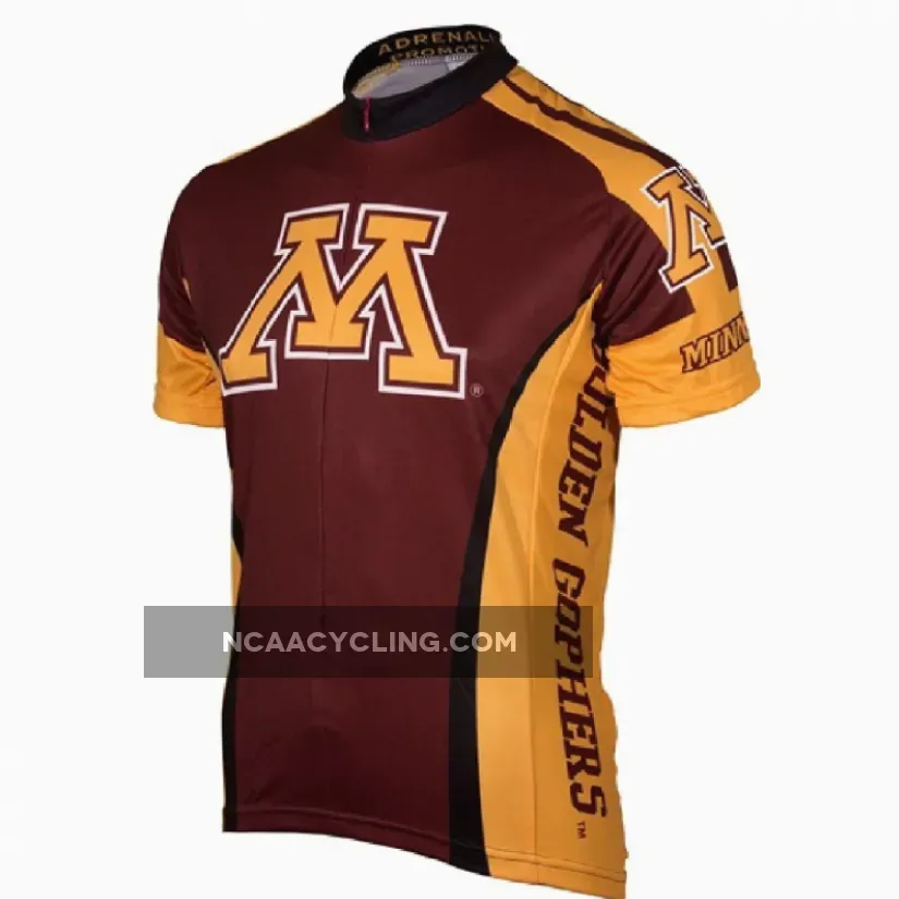 Adrenaline Promo University of Minnesota Golden Gophers College 3/4 zip Men's Cycling Jersey