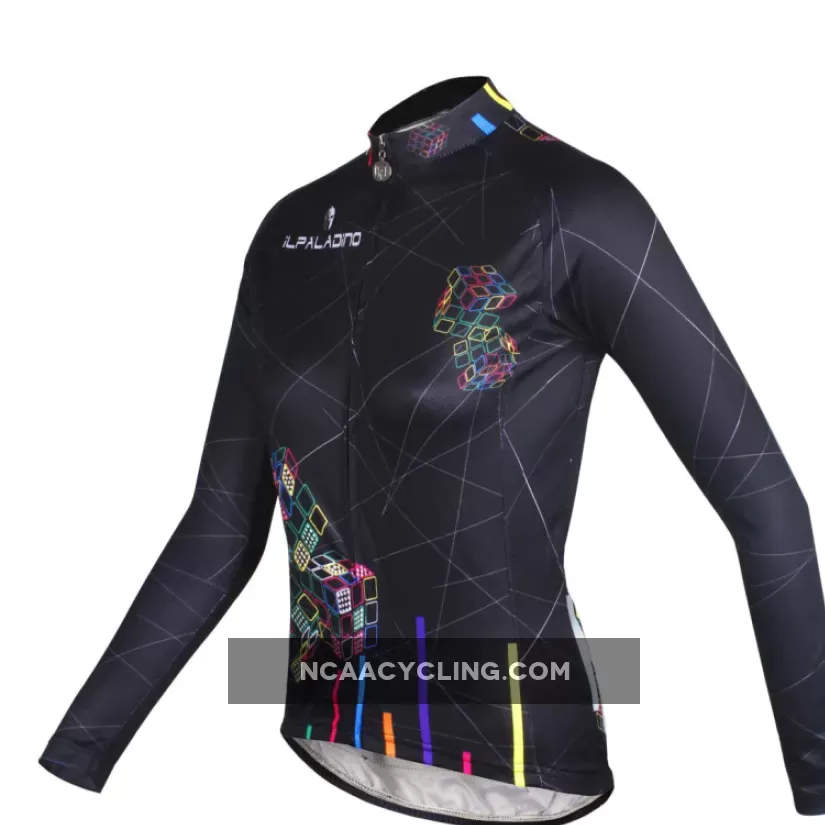 ILPALADINO Women's Long Sleeves Cycling Jersey Apparel Outdoor Sports Gear Leisure Biking T-shirt (Velvet) NO.712