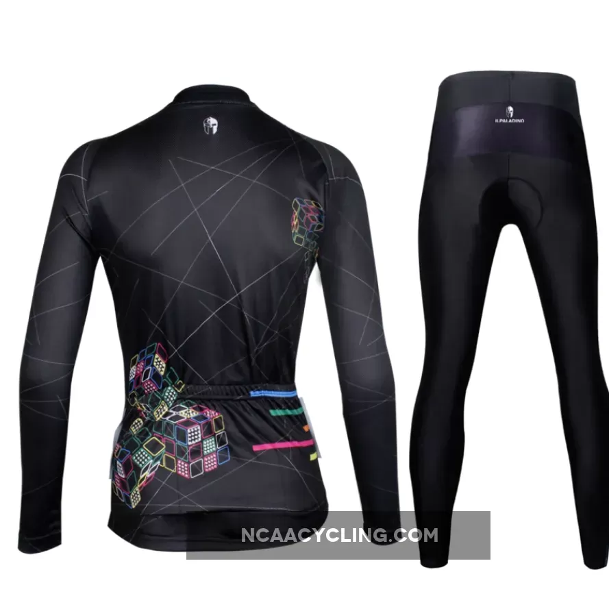 ILPALADINO Women's Long Sleeves Cycling Jersey Apparel Outdoor Sports Gear Leisure Biking T-shirt (Velvet) NO.712