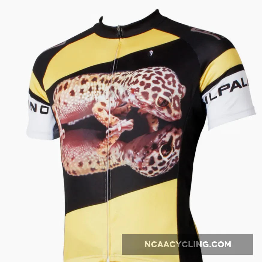 ILPALADINO Geckoes Nature Men's Professional MTB Cycling Jersey Breathable and Quick Dry Comfortable Bike Shirt for Summer NO.555