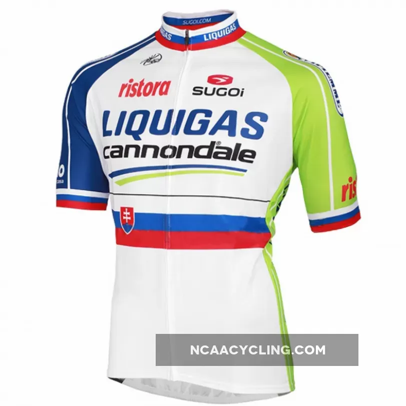 2012-2013 LIQUIGAS-CANNONDALE Slovakian Champion Short Sleeve Jersey