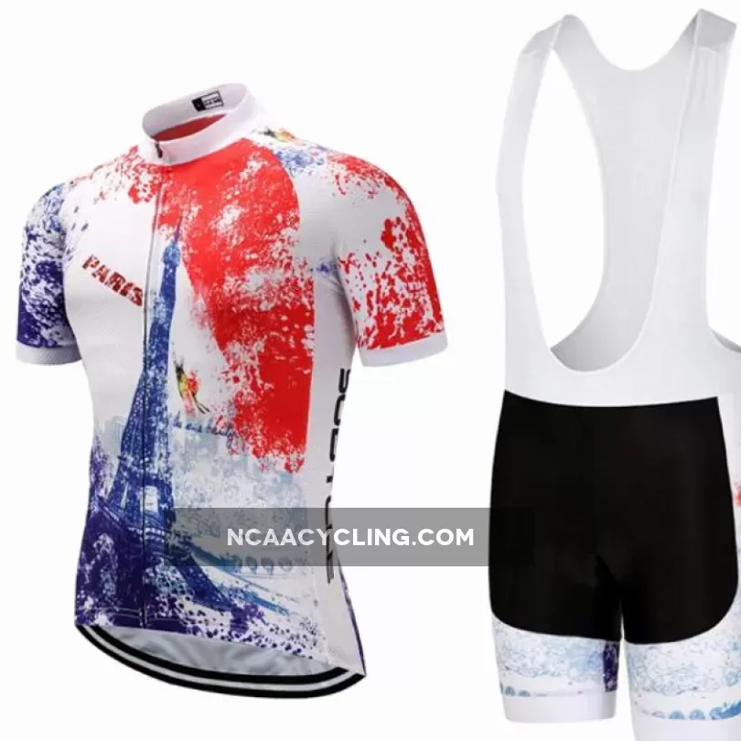 Paris Eiffel Tower Cycling Jersey Set Short Sleeve Online
