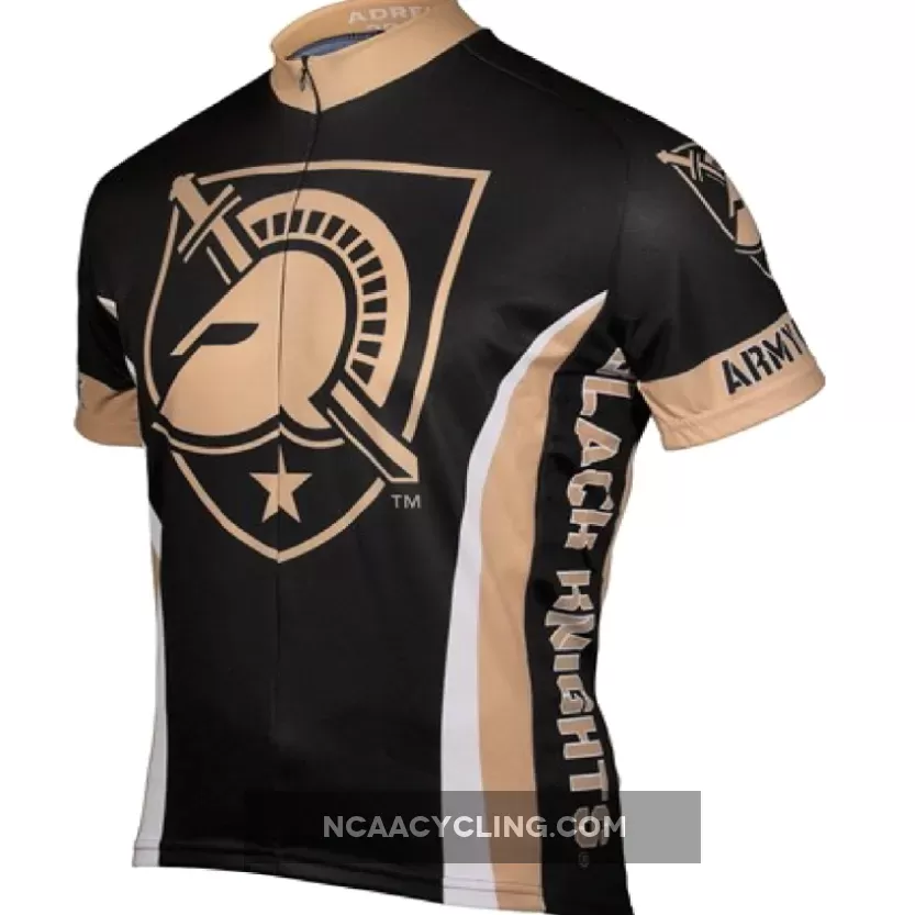 US Army West Point Black Knights 3/4 zip Men's Short Sleeve Cycling Jersey / Army West Point Jerseys ARMY-MED