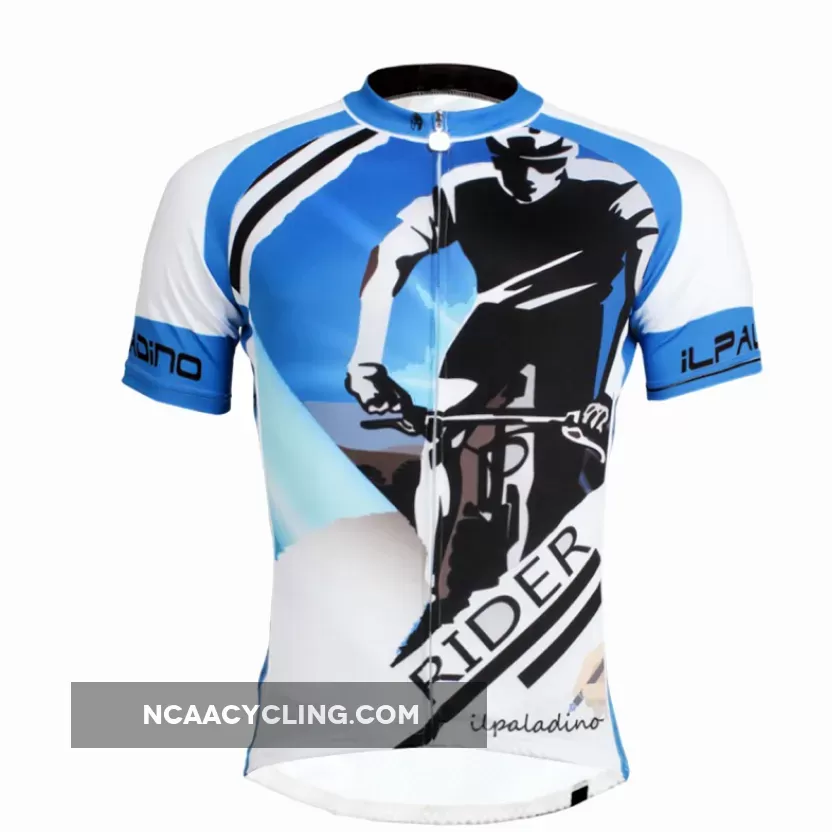 Blue Men's Cycling Riding Biking Cyclist Spring Autumn Bicycling Shirts NO.758