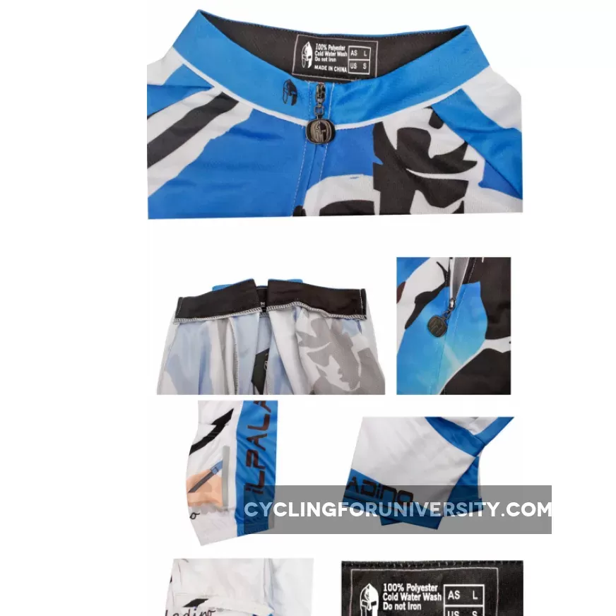 Blue Men's Cycling Riding Biking Cyclist Spring Autumn Bicycling Shirts NO.758