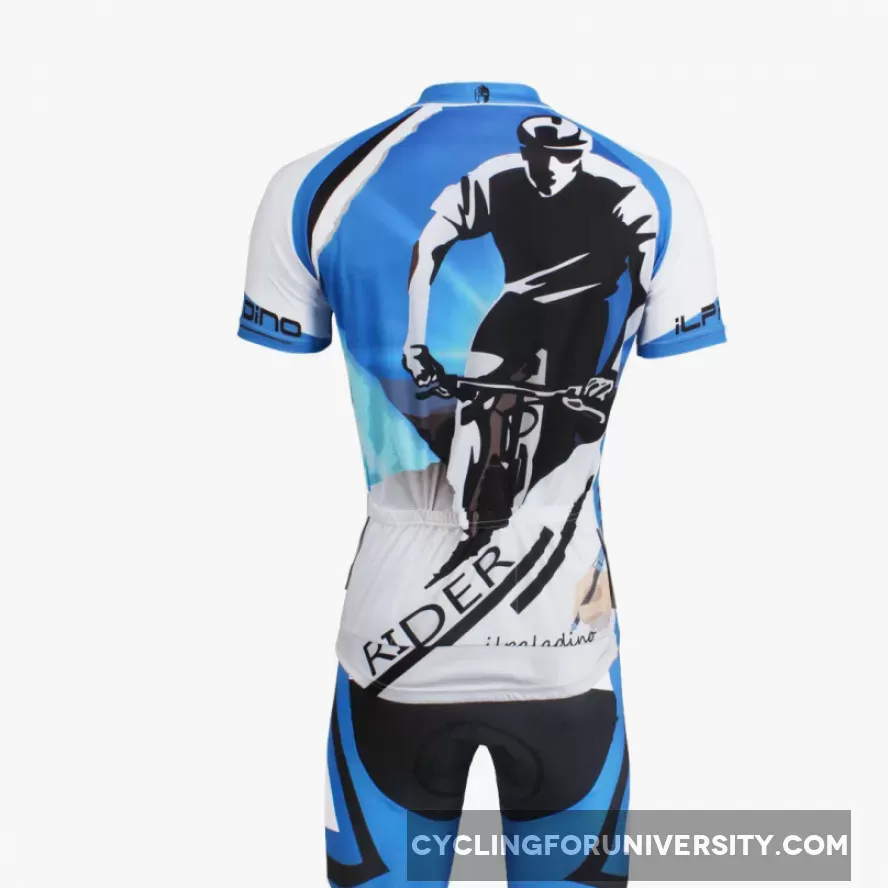 Blue Men's Cycling Riding Biking Cyclist Spring Autumn Bicycling Shirts NO.758