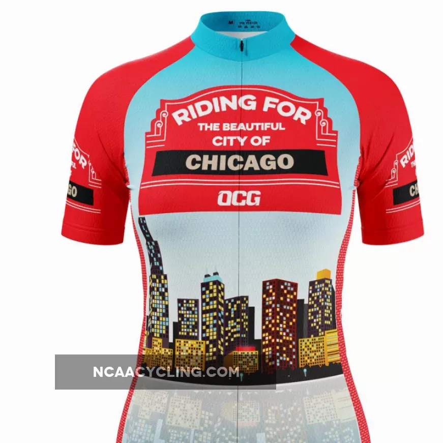 Women's City of Chicago Short Sleeve Cycling Jersey