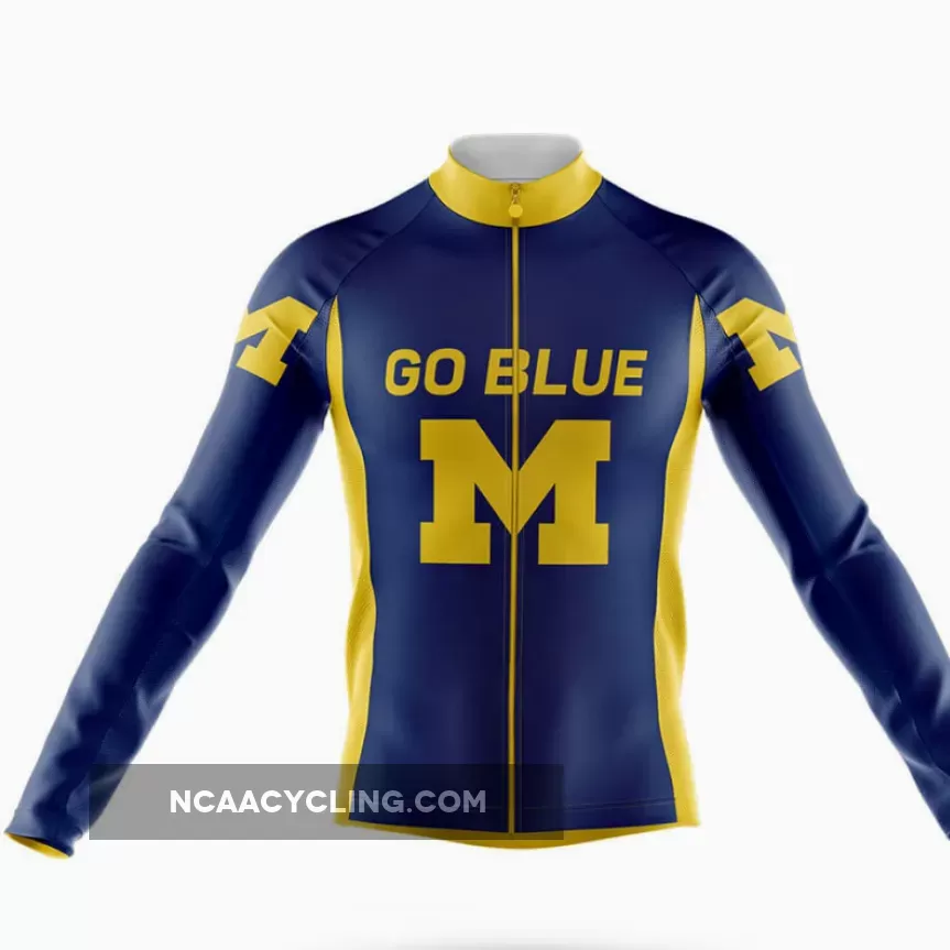 Outlet Go Blue Long Sleeve Cycling Jersey Only