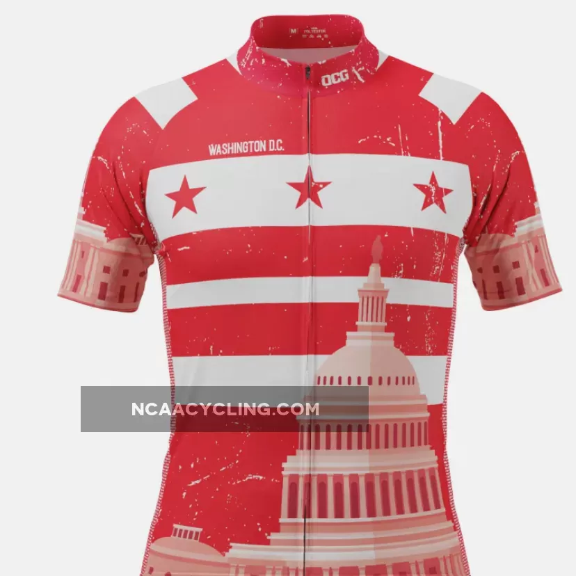 Men's Washington D.C. Short Sleeve Cycling Jersey Outlet