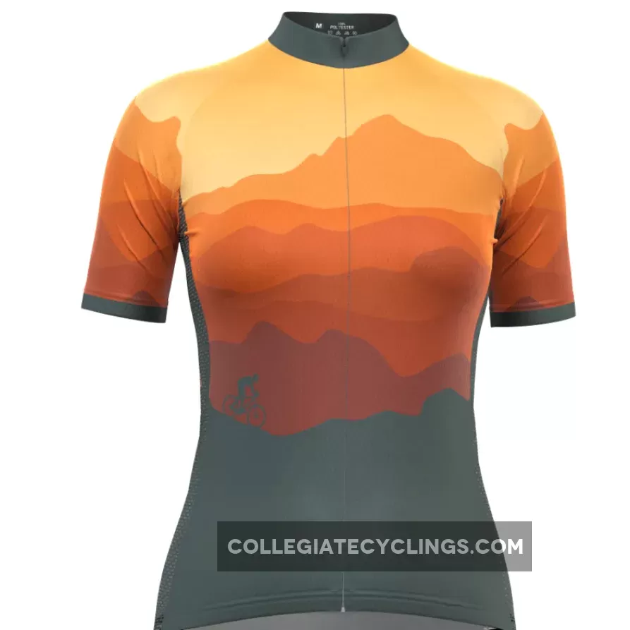 Women's Ride Free Sunset Short Sleeve Cycling Jersey Online