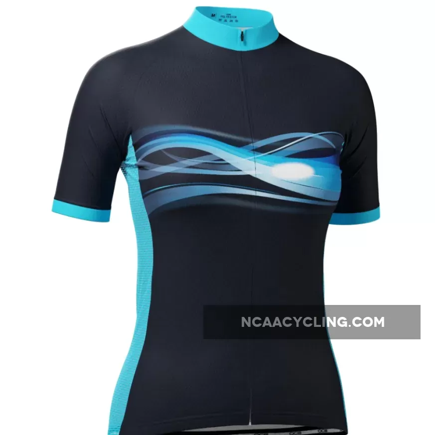 Women's Cosmos Blue Short Sleeve Cycling Jersey To Buy