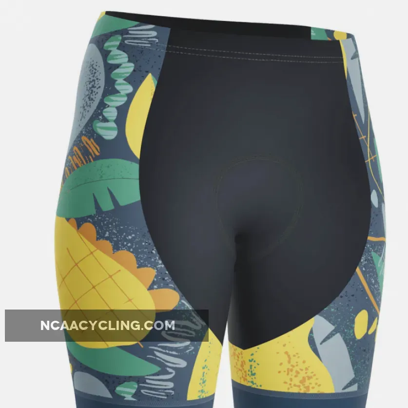 Women's Mango Fruit Indulgence Gel Padded Cycling Shorts, Mango Womens Size Chart