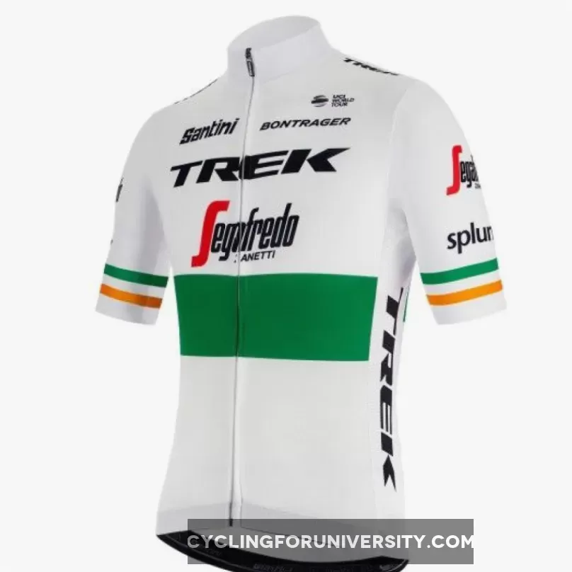 2019 Team TREK - SEGAFREDO irish champion Short Sleeve cycling Jersey bike clothing Cycle apparel Shirt