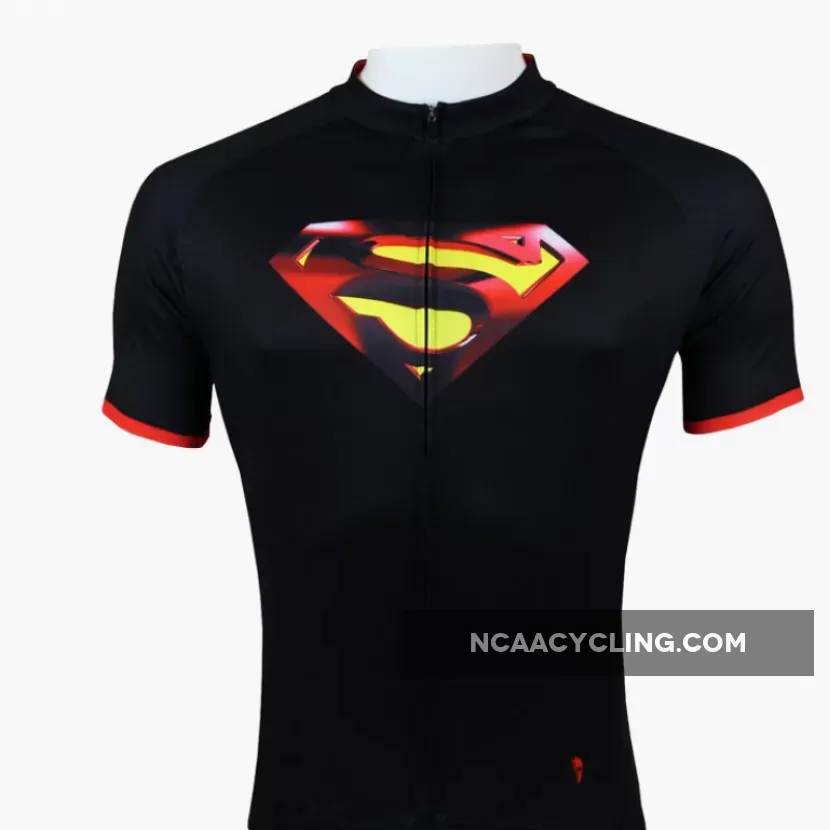 Detective Comics Super Hero Short/Long-sleeve Summer Spring Men's Cycling Jersey Suit T-shirt Summer Spring Autumn Clothes Team Kit Sportswear Superman NO.035