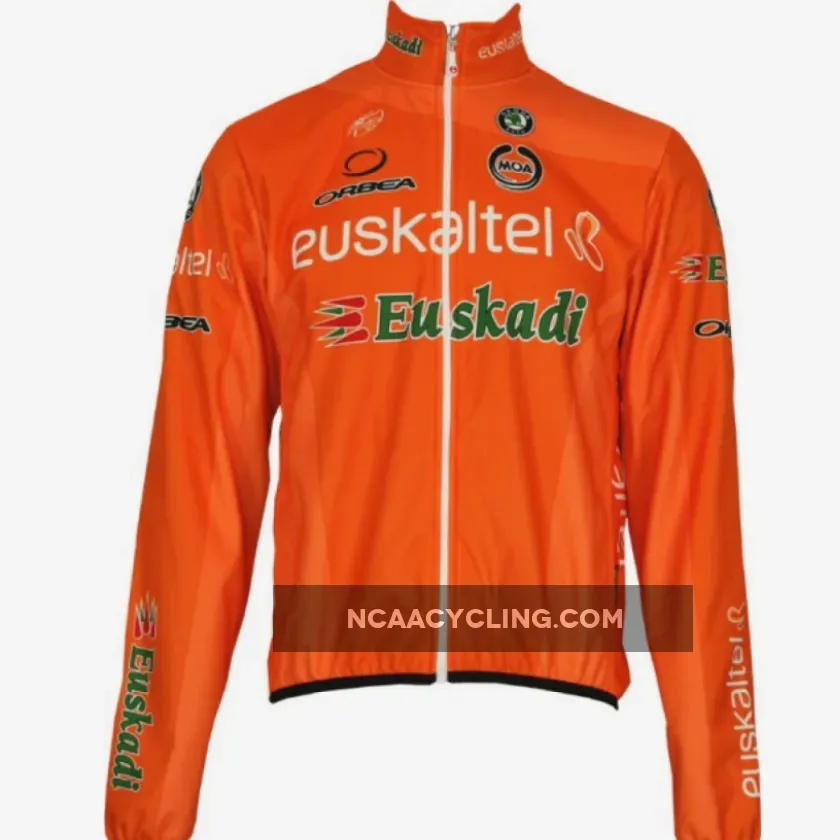 2012 EUSKALTEL Euskadi MOA Radsport-Profi-Team-Winter Fleece long sleeve jersey jacket