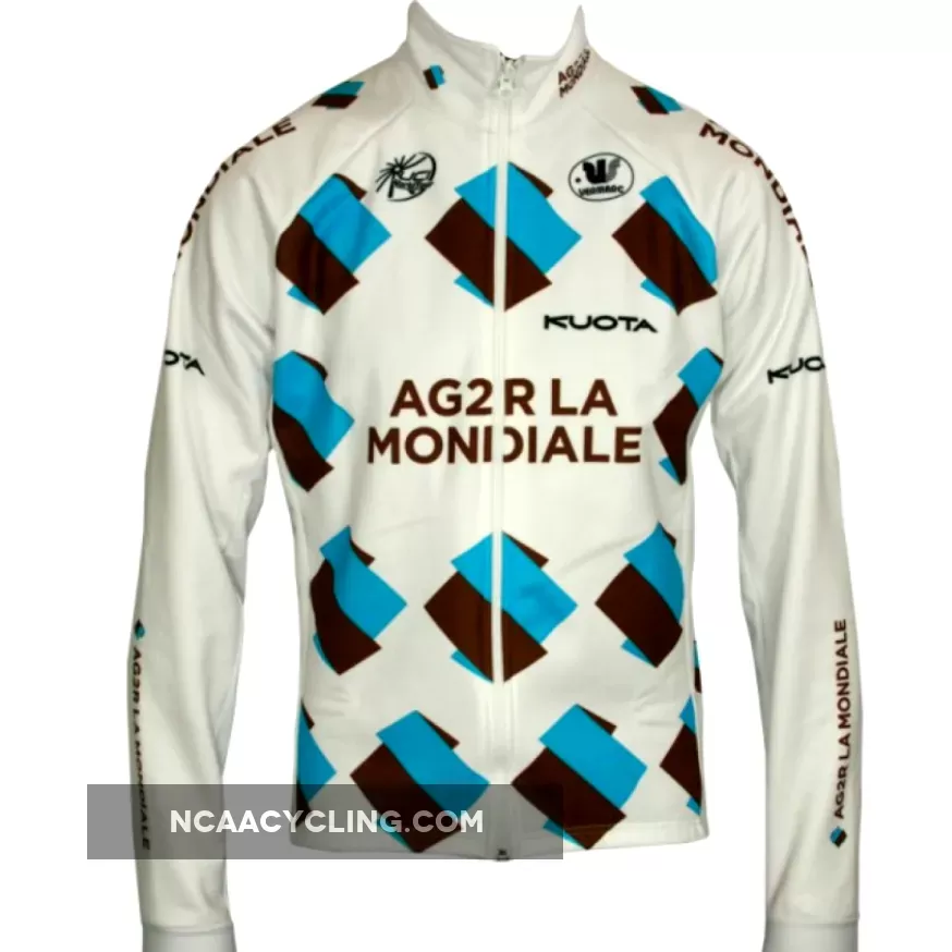AG2R LA MONDIALE 2011 Vermarc Radsport-Profi-Team - Langarmtrikot Winter Long Sleeve Jersey Jacket