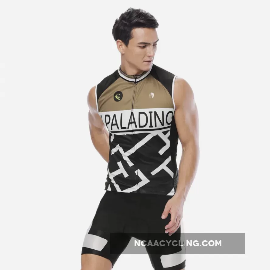 Brown Maze Men's Cycling Sleeveless Bike Jersey/Kit T-shirt Summer Spring Road Bike Wear Mountain Bike MTB Clothes Sports Apparel Top / Suit NO.813