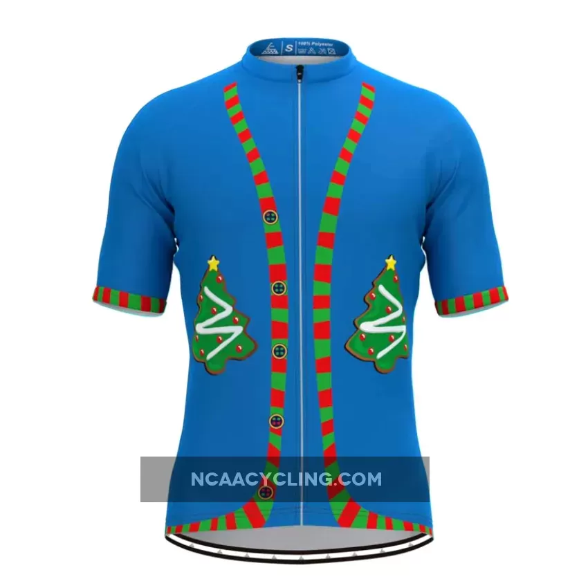 Ugly Christmas Sweater Vest Cycling Jersey-Tree