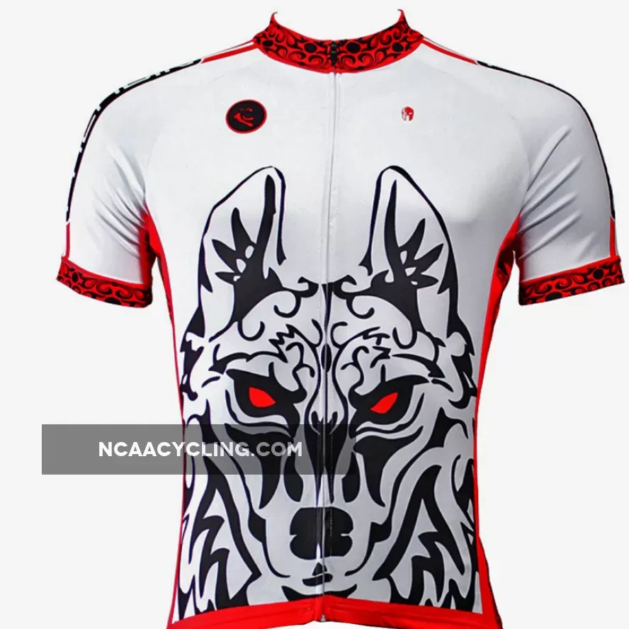 Red-eye Wolf Men's Short-Sleeve Cycling Jersey Summer NO.350