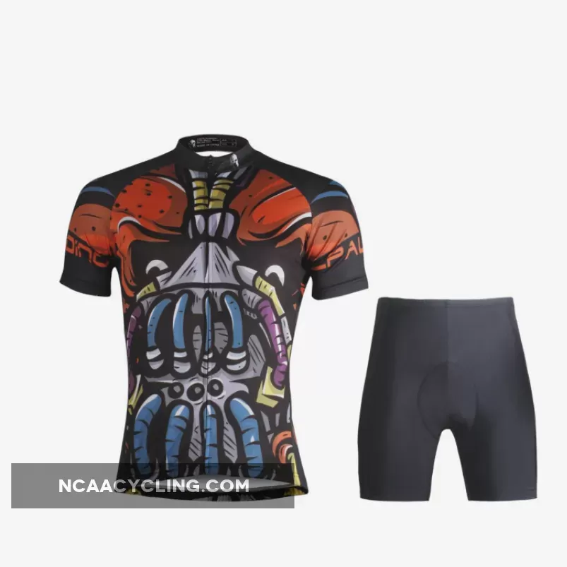ILPALADINO Ugly Skull Men's Short Sleeves Cycling Jersey Bicycling Pro Cycle Clothing Racing Apparel Outdoor Sports Leisure Biking T-shirt Suit 699