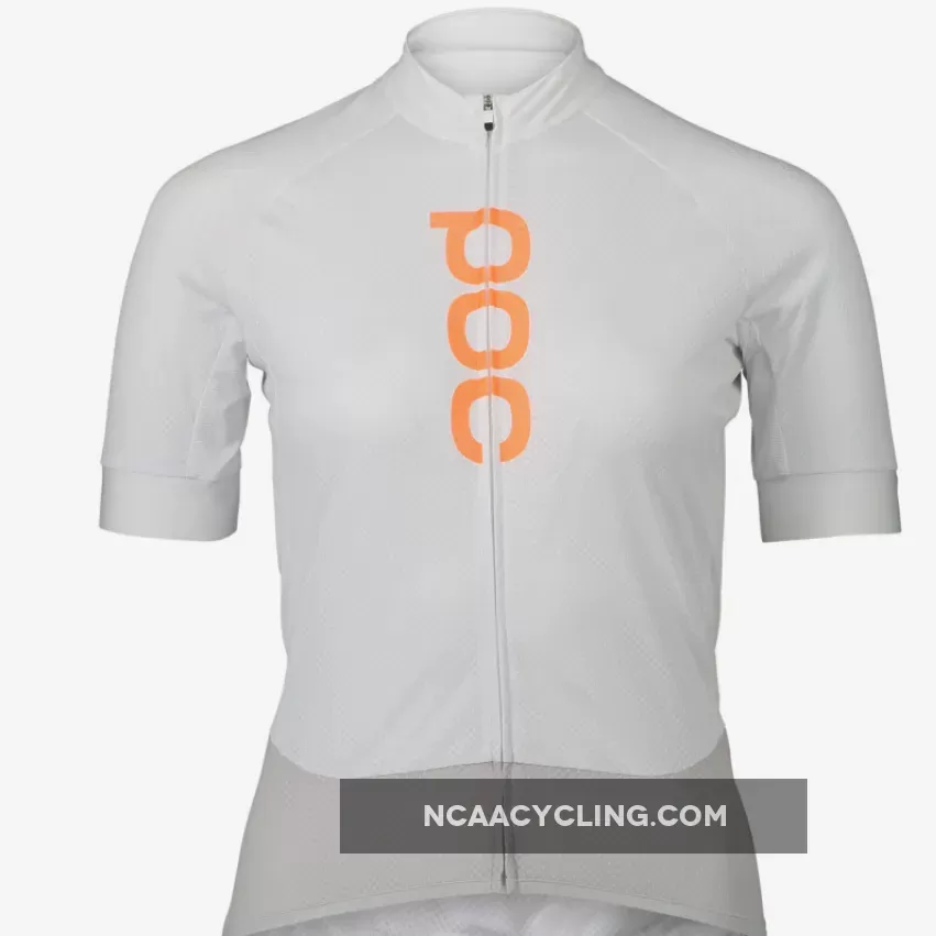 Poc Essential Road Logo women jersey - White grey Femme Poc
