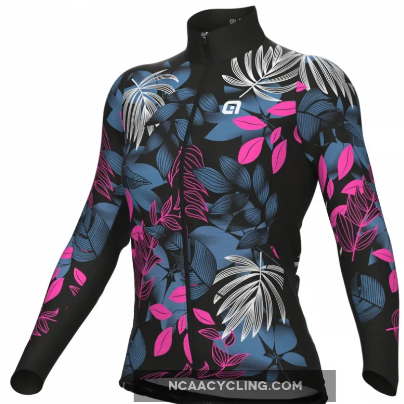 Ale PRR Green Garden long sleeve woman jersey - Black