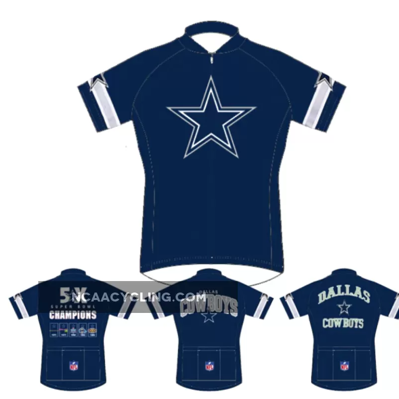 NFL Dallas Cowboys home short sleeve cycling jersey