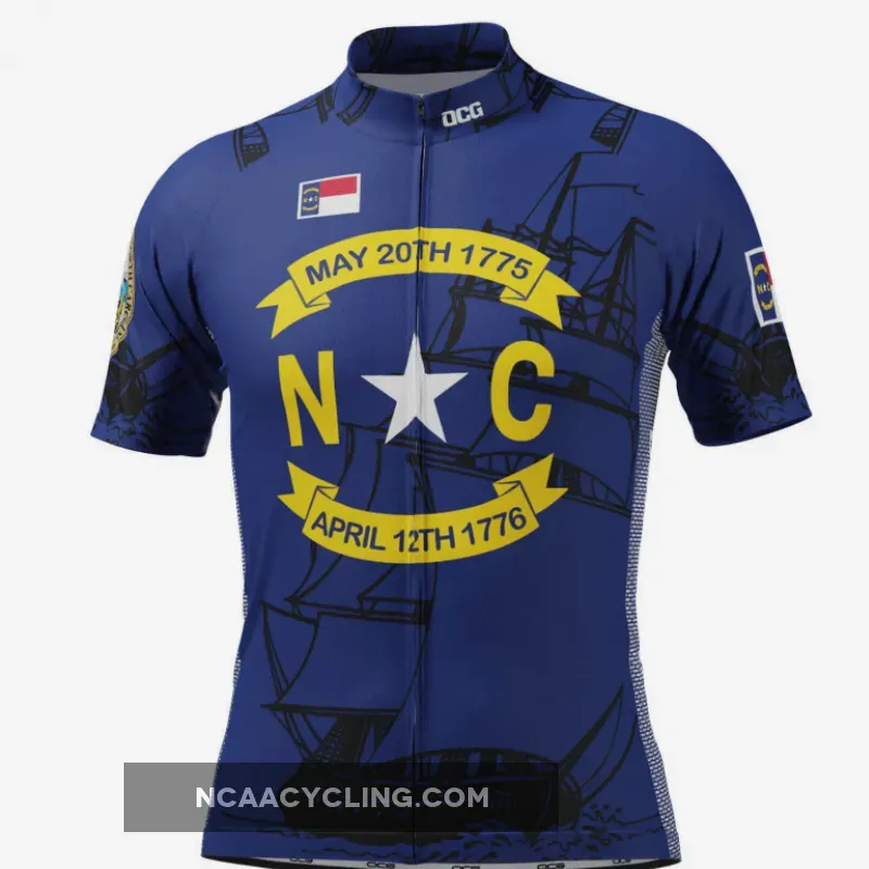 Men's North Carolina USA State Short Sleeve Cycling Jersey