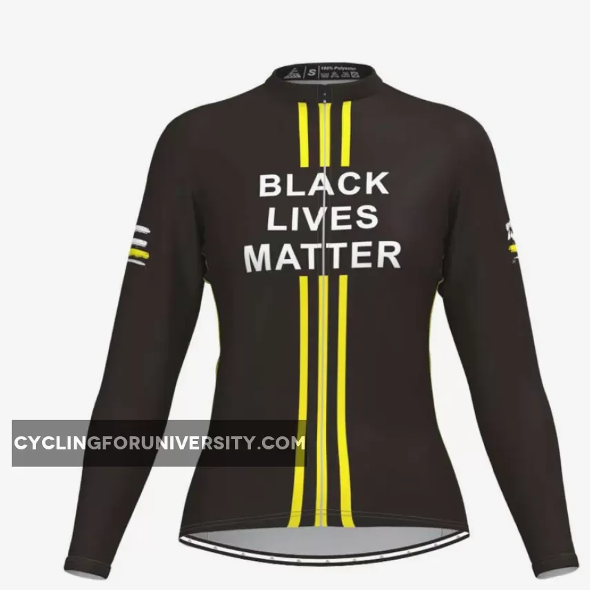 Black Lives Matter Freedom Women's Long Sleeve Cycling Jersey