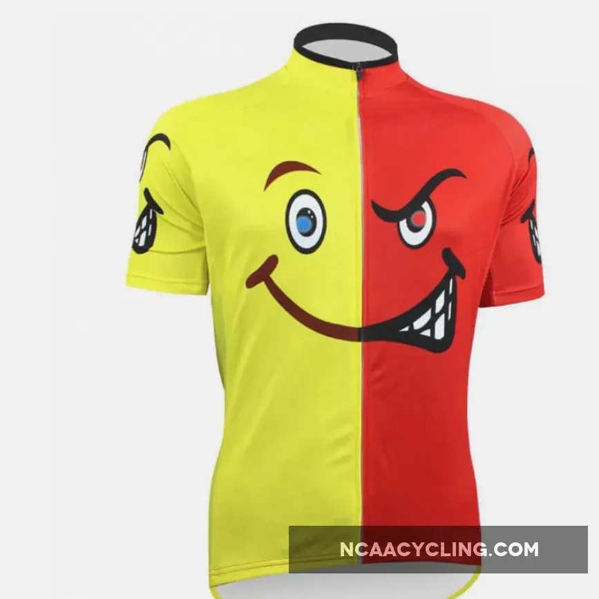 Honest Emoji Yellow Red Cycling Jersey To Buy