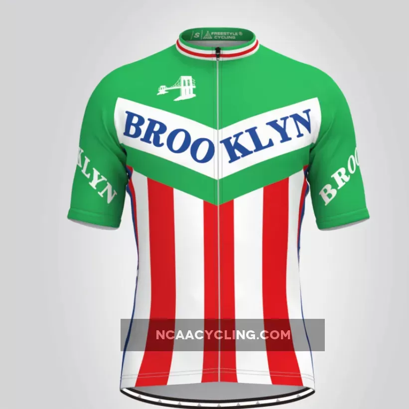 Retro Brooklyn Team Men's Cycling Jerseys Green For Sale