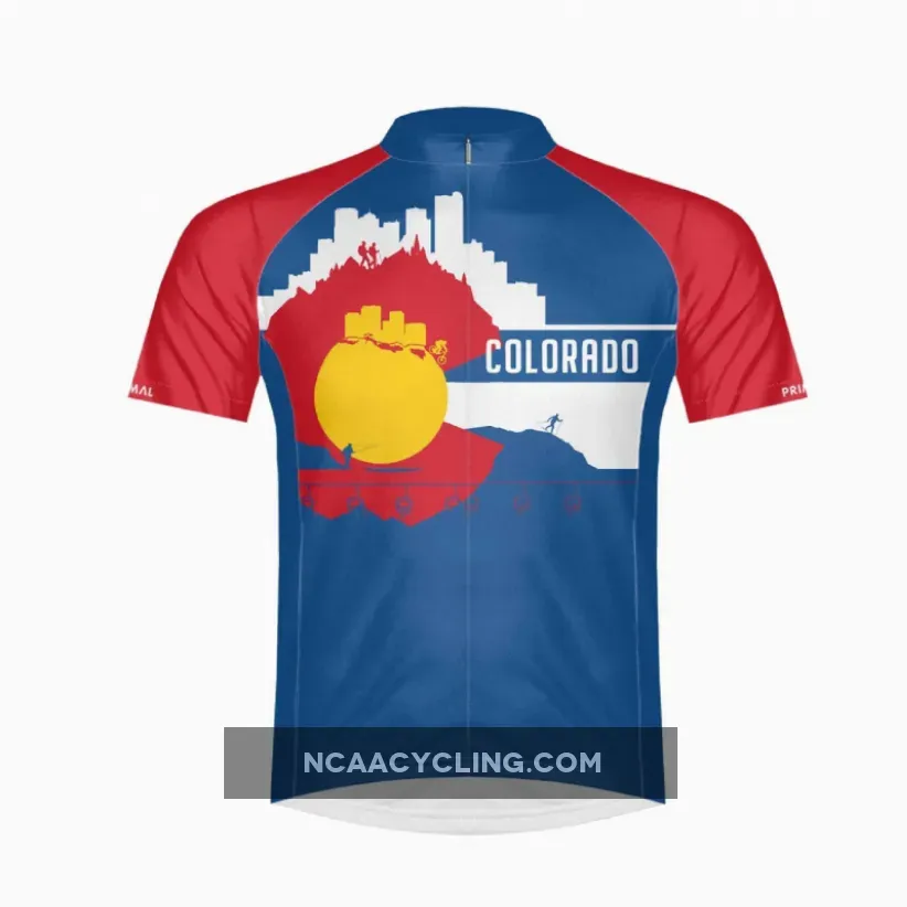 Primal Wear 2021 Colorful Colorado Full Zip Sport Cycling Jersey / Colorado Cycling Jerseys
