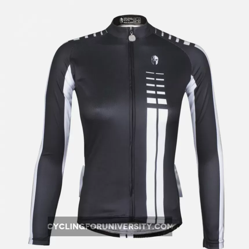 Woman White striped Black Cool Short/long-sleeve Cycling Jersey Cycle Clothing Racing Apparel NO.646