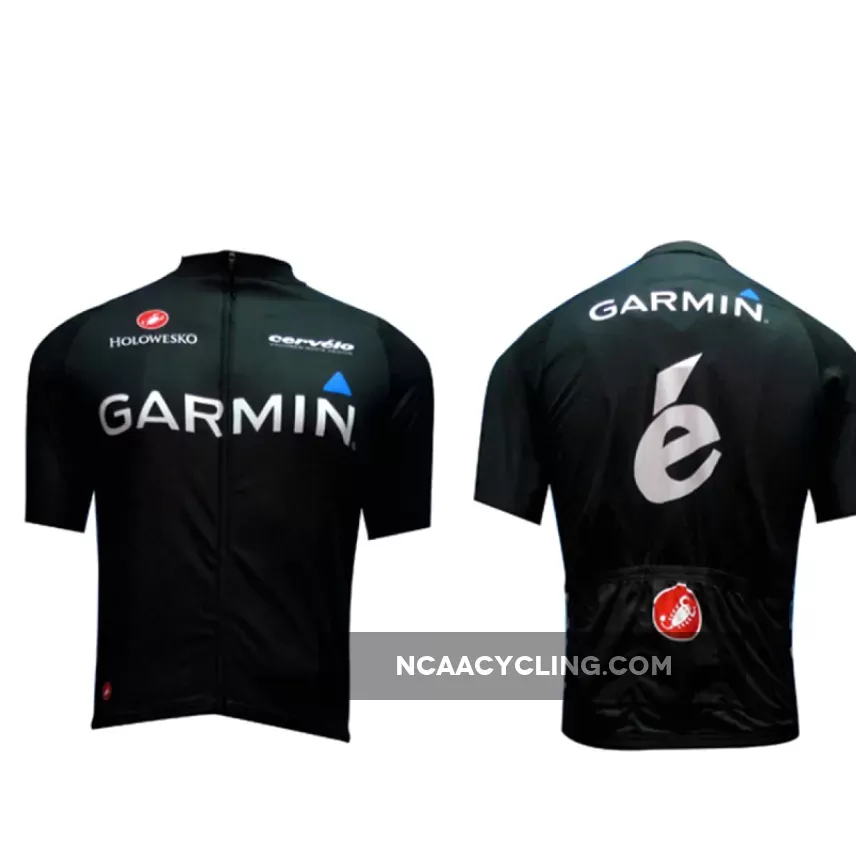 2011 Garmin-CERVELO Black Edition Cycling Jersey Short sleeve